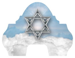 DARAY-L-120-BL-SL Star of David Blue-Silver